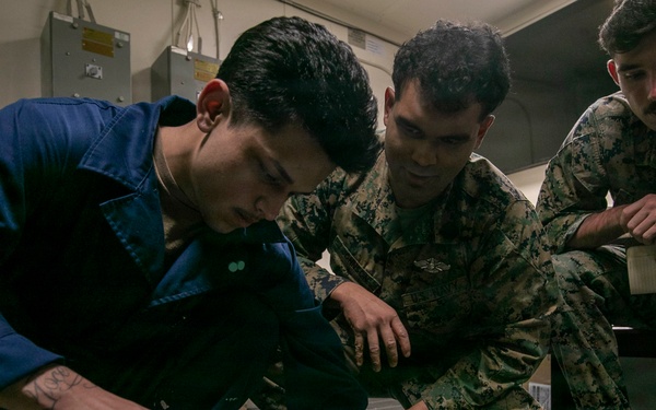 USS Tripoli Sailors Conduct CPR Training