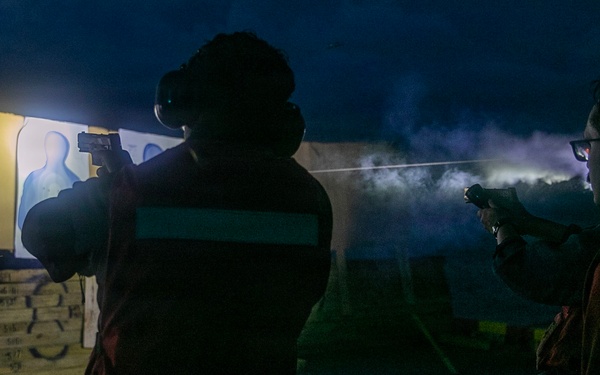 USS Tripoli Conducts Early Morning Gun Shoot