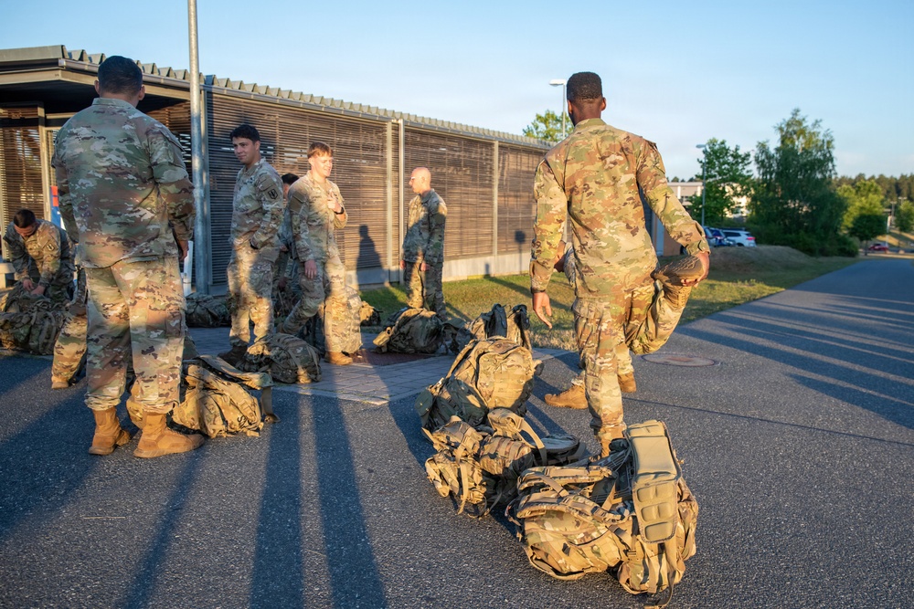 41st Field Artillery Brigade conducts a ruck in preparation for NWIC