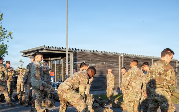 41st Field Artillery Brigade conducts a ruck in preparation for NWIC