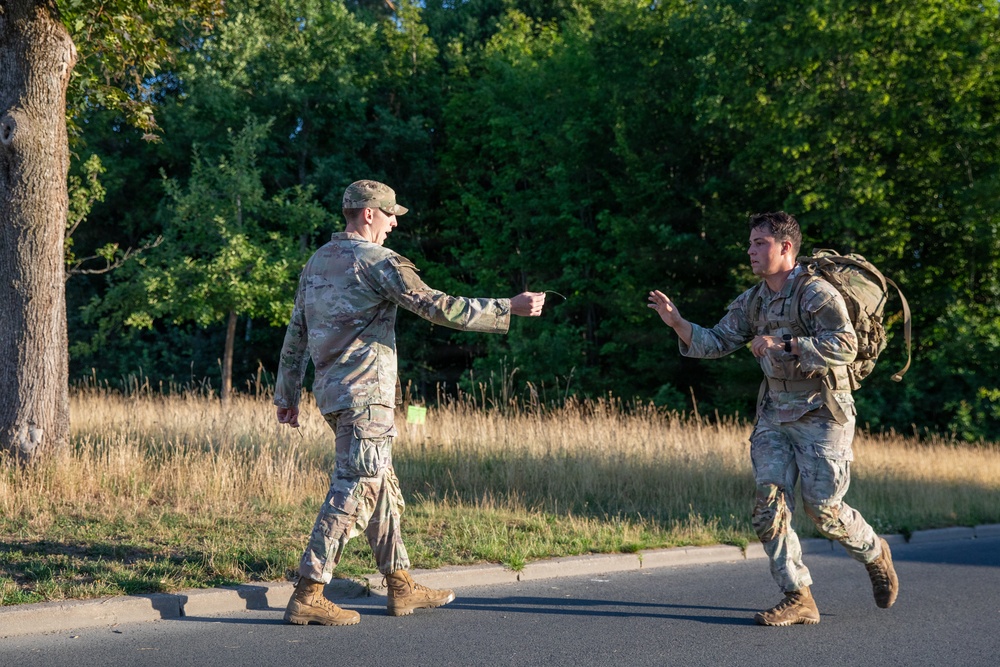 41st Field Artillery Brigade conducts a ruck in preparation for NWIC