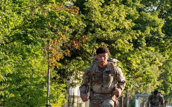 41st Field Artillery Brigade conducts a ruck in preparation for NWIC