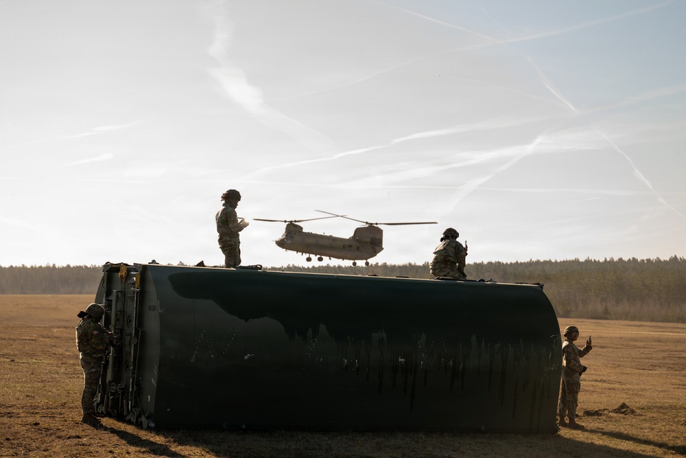 809th MRBC and 12th CAB conduct sling load and rafting operations