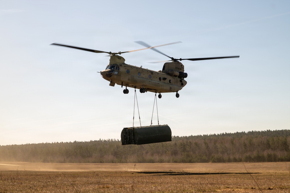 809th MRBC and 12th CAB conduct sling load and rafting operations