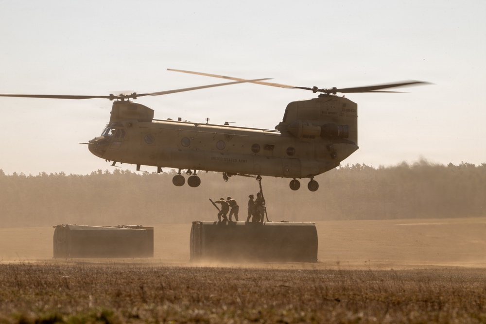 809th MRBC and 12th CAB conduct sling load and rafting operations