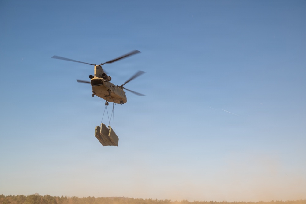 809th MRBC and 12th CAB conduct sling load and rafting operations