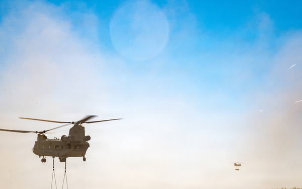 809th MRBC and 12th CAB conduct sling load and rafting operations