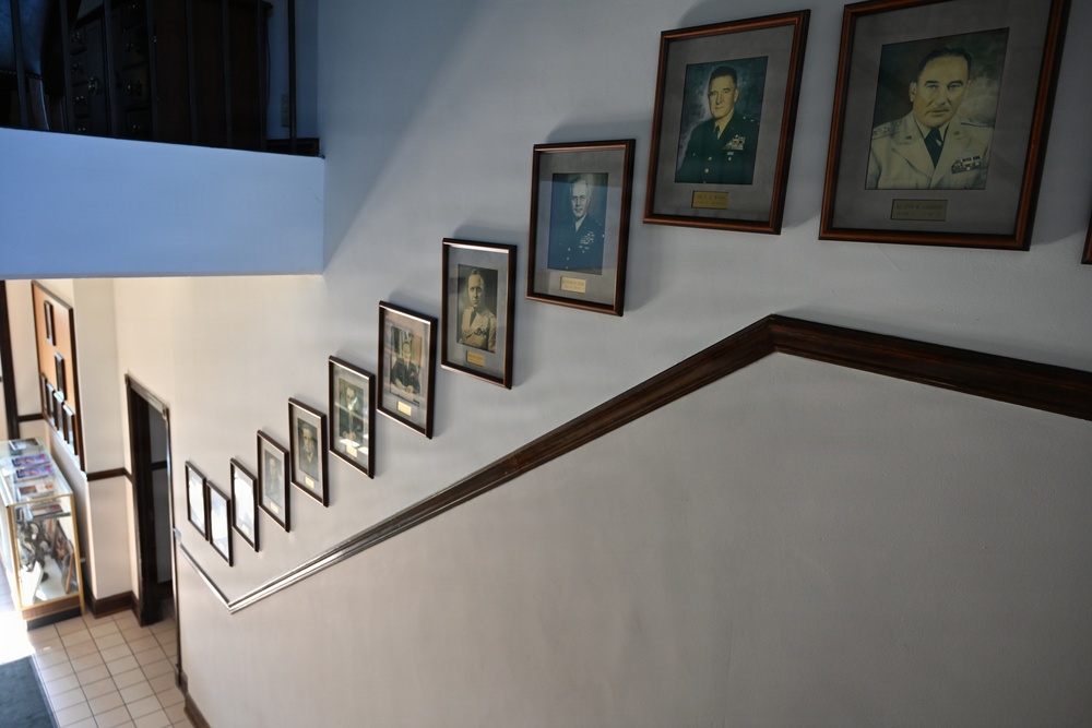 ASA Fort Dix Command Lineage Staircase Portrait Gallery at JB MDL