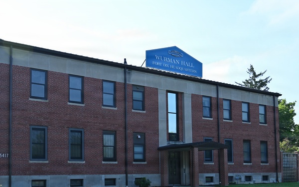 Rear View of U.S. Army Support Activity Fort Dix Headquarters at JB MDL