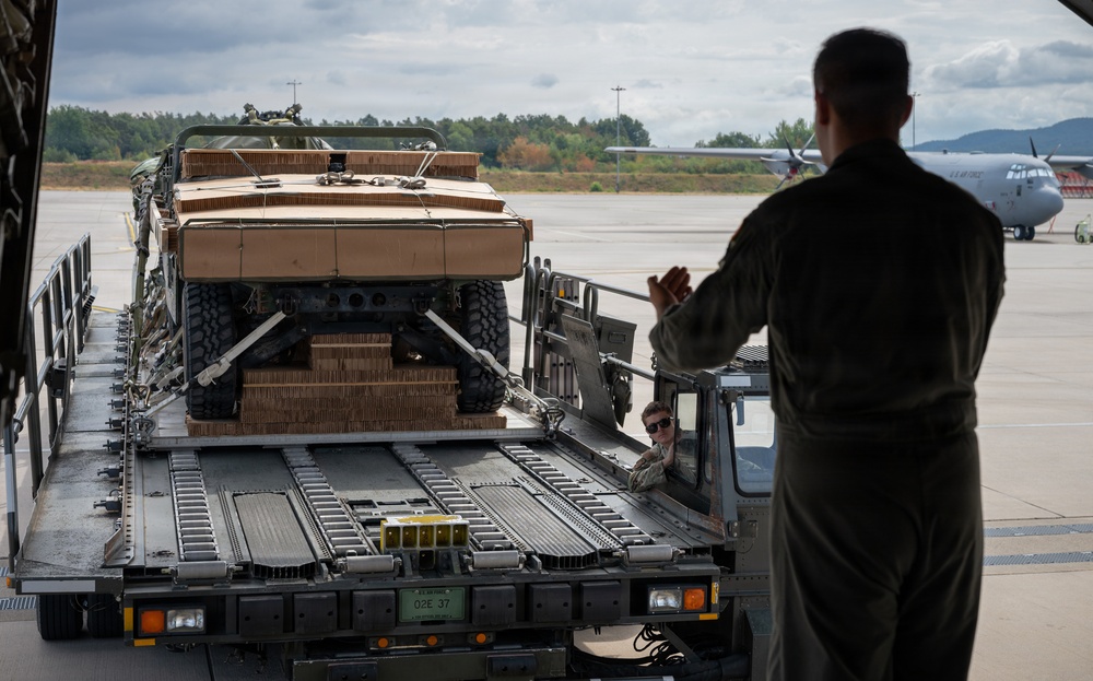 37th AS conducts heavy equipment cargo airdrops over Germany