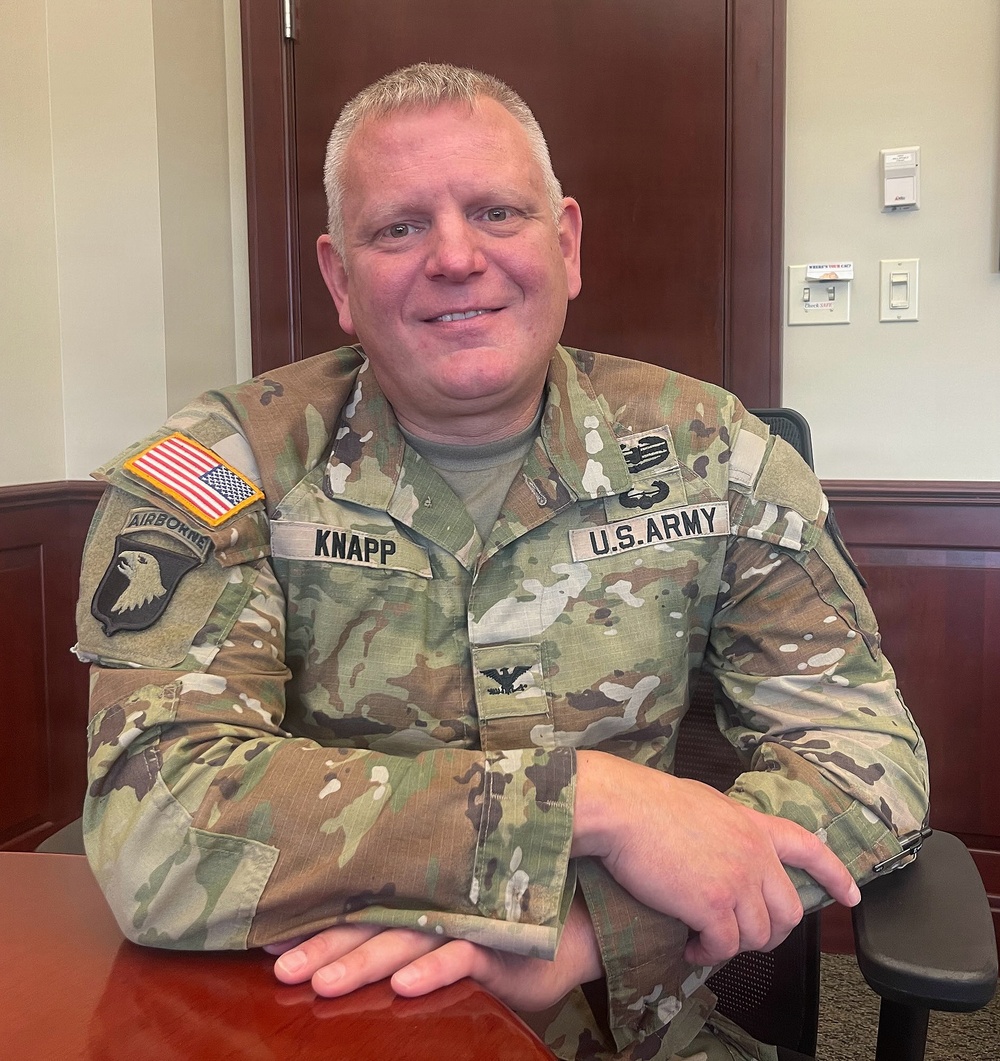 Knapp settles into Garrison command, embraces stability near hometown