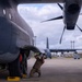 AFSOC MC-130J conducts nighttime air drops