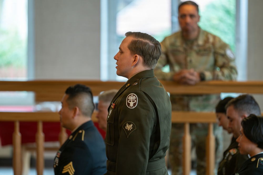 MEDDAC Bavaria NCO induction ceremony