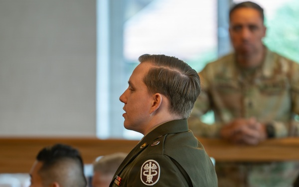MEDDAC Bavaria NCO induction ceremony