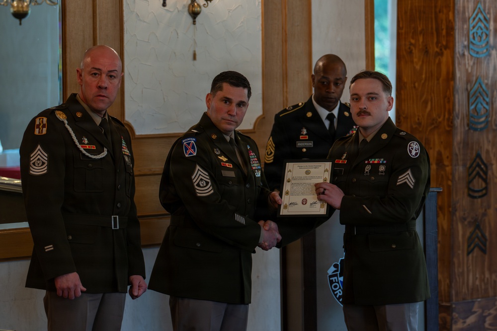 MEDDAC Bavaria NCO induction ceremony