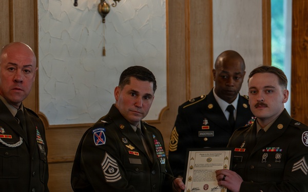 MEDDAC Bavaria NCO induction ceremony