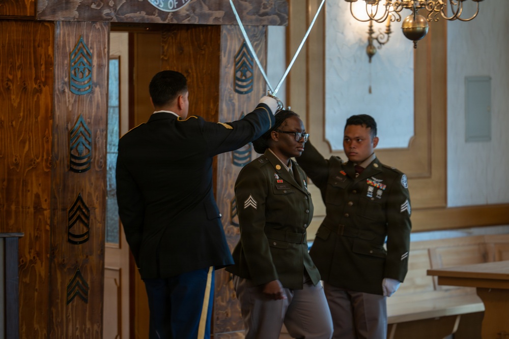 MEDDAC Bavaria NCO induction ceremony