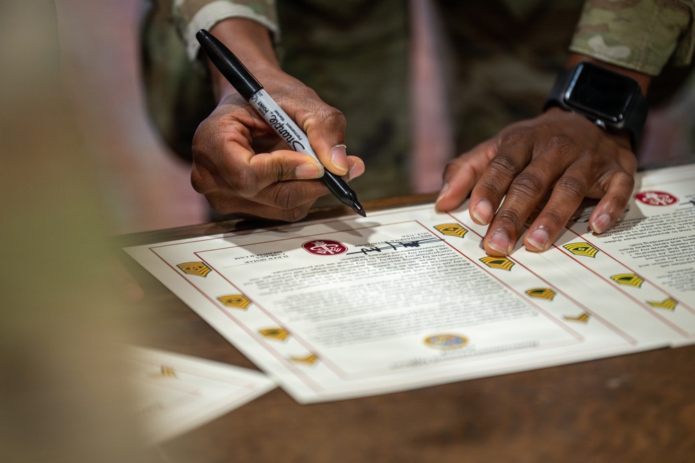 MEDDAC Bavaria NCO induction ceremony