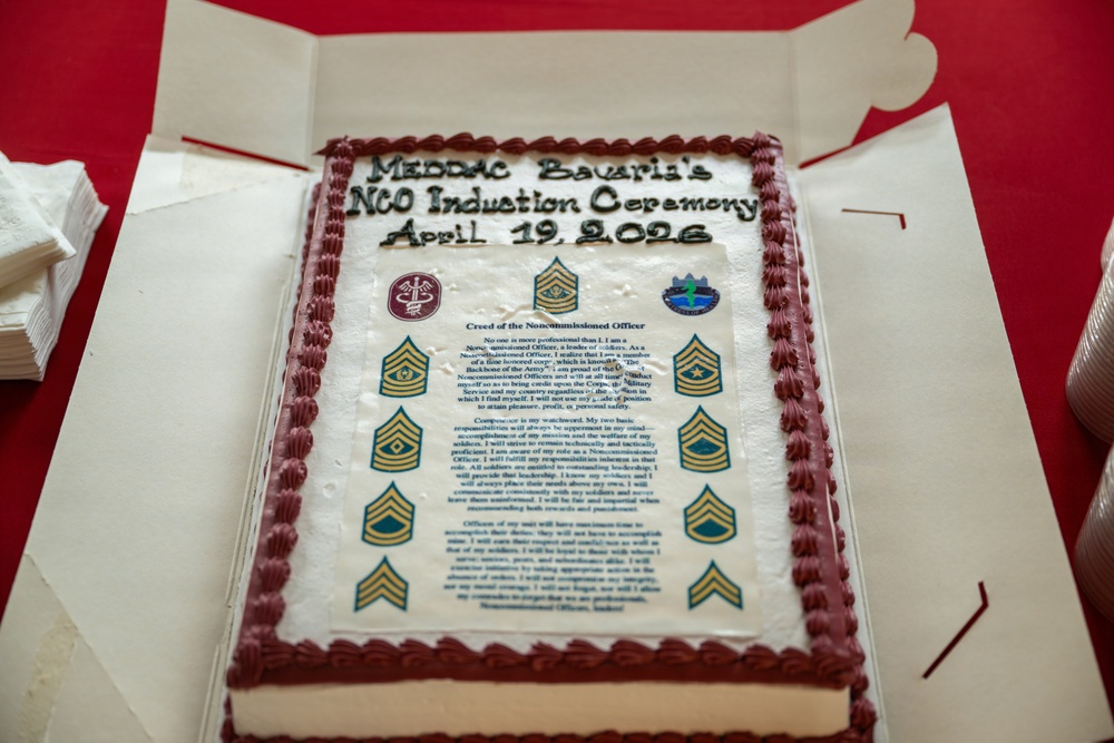 MEDDAC Bavaria NCO induction ceremony