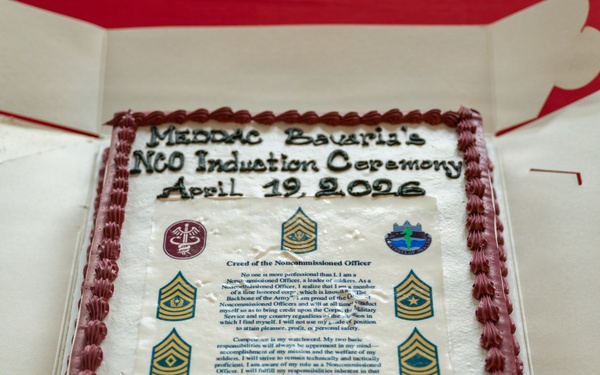 MEDDAC Bavaria NCO induction ceremony