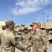 Gunner NCOs receive RFCT coins from CSM Jeremiah A. Enfield on behalf of Col. Richard A. Montcalm