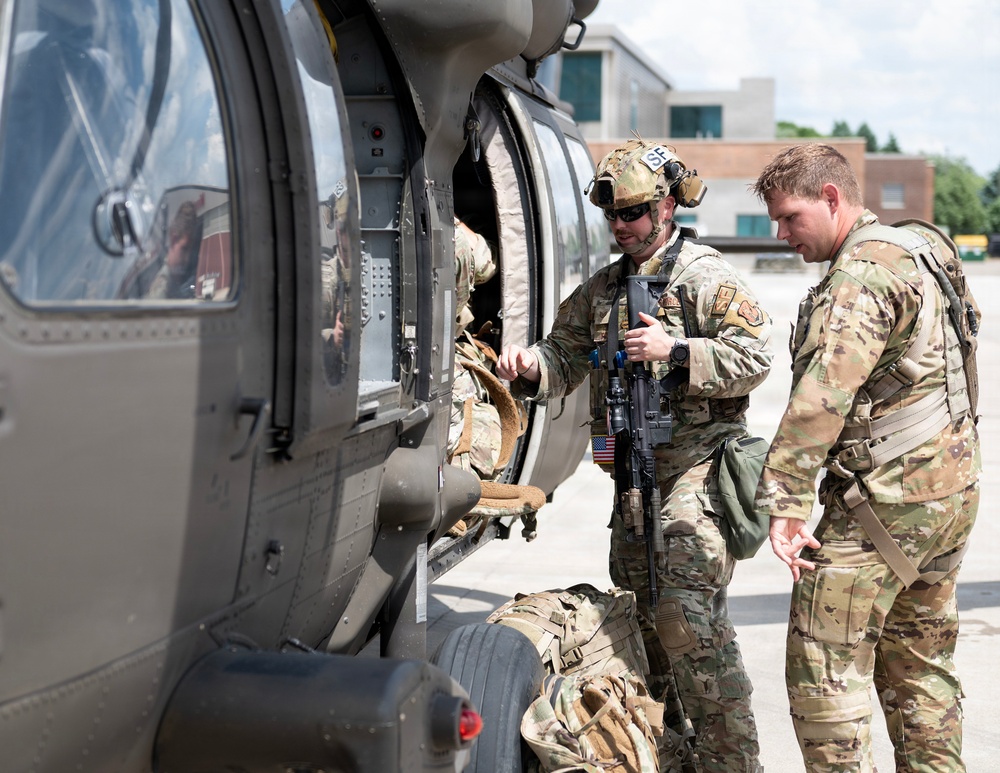 133rd Security Forces Airmen Train with Army Aviation