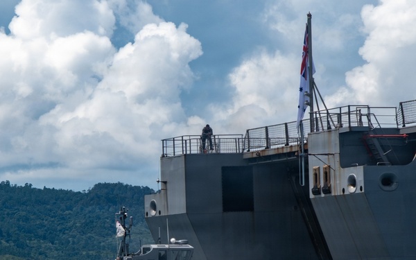 Pacific Partnership 2026 arrives in Indonesia aboard Royal Australian Navy HMAS Choules (L100)