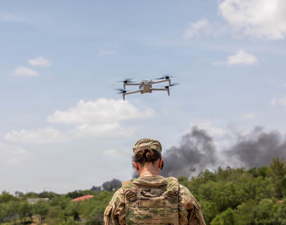 Soldier assigned to JTF-SB uses drone to help secure border