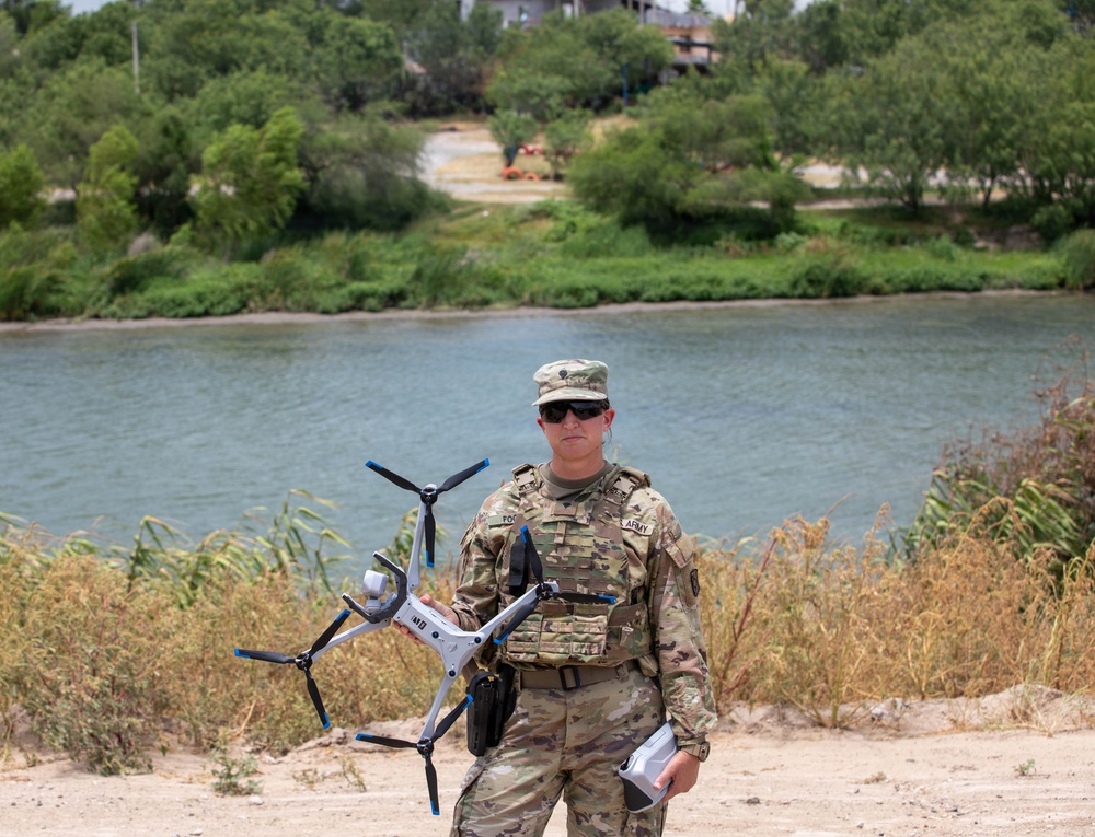 Soldier assigned to JTF-SB uses drone to help secure border