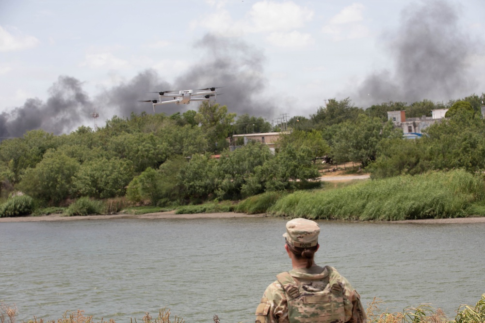 Soldier assigned to JTF-SB uses drone to help secure border