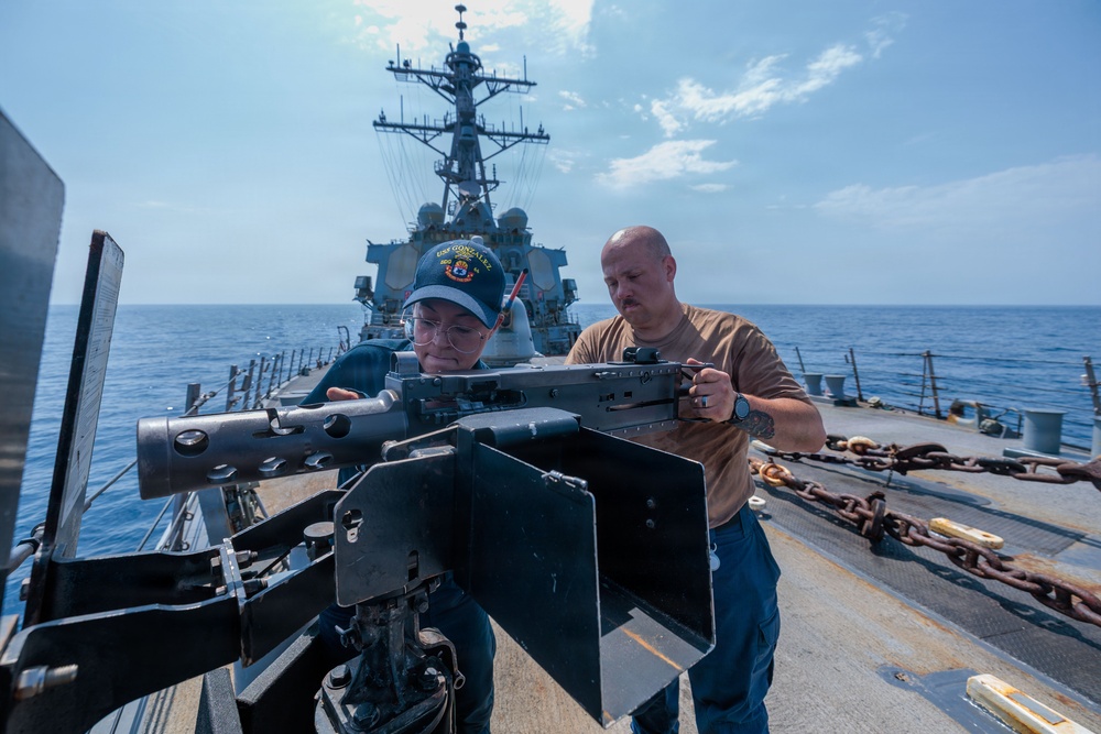 Maintenance aboard USS Gonzalez