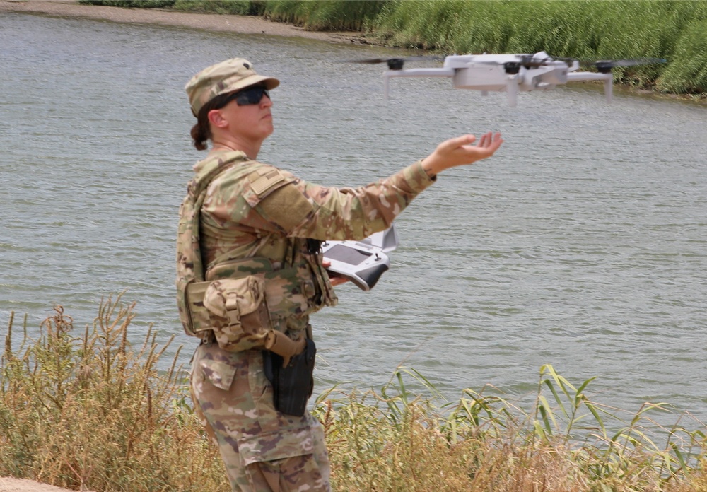 Soldier assigned to JTF-SB uses drone to help secure border