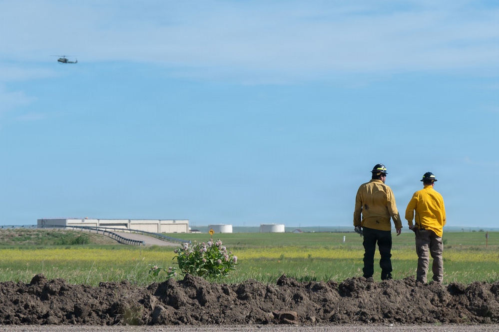 Malmstrom firefighters partner with AFCEC to conduct prescribed burn, support installation readiness