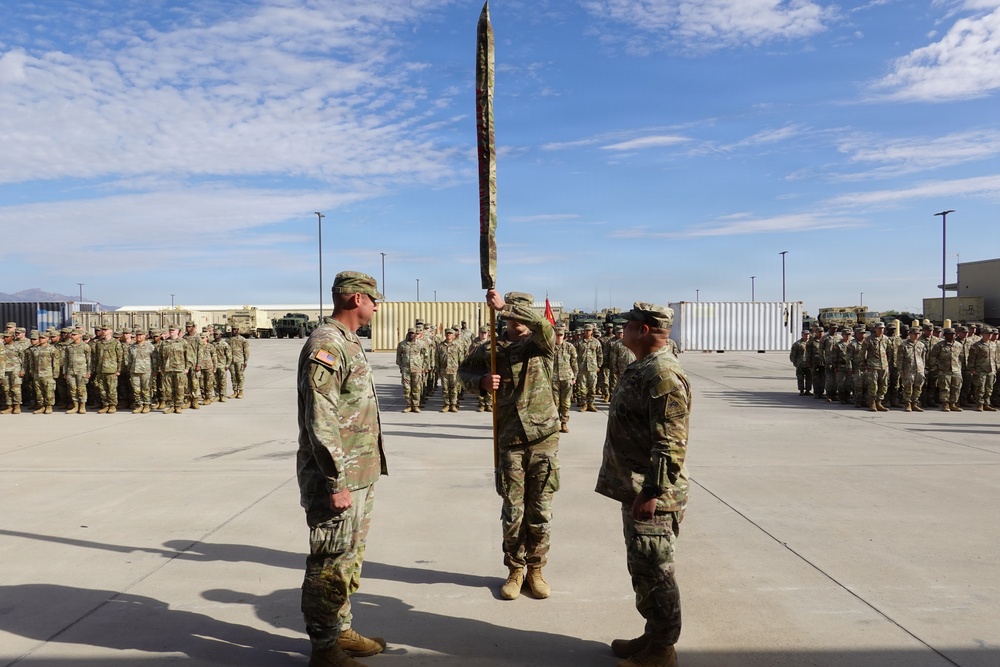 Mission Complete: 4‑27 Field Artillery uncases colors at Fort Bliss after border deployment