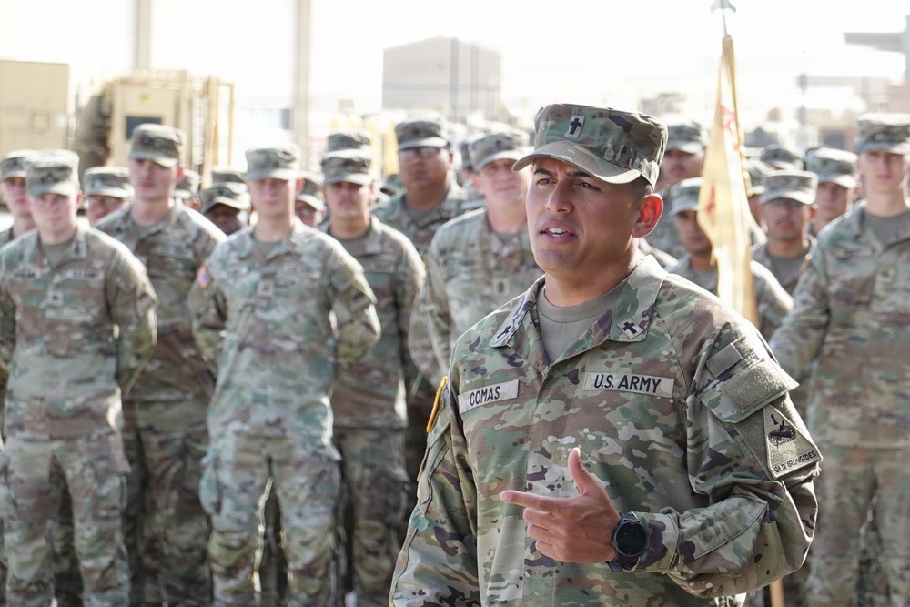 Faith over rank: 1st Armored Division chaplain addresses Soldiers under new Army uniform guidance