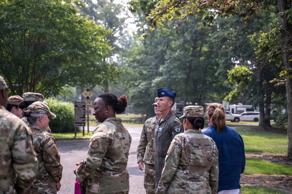 Col. Seekamp tours Joint Base Andrews as new commander