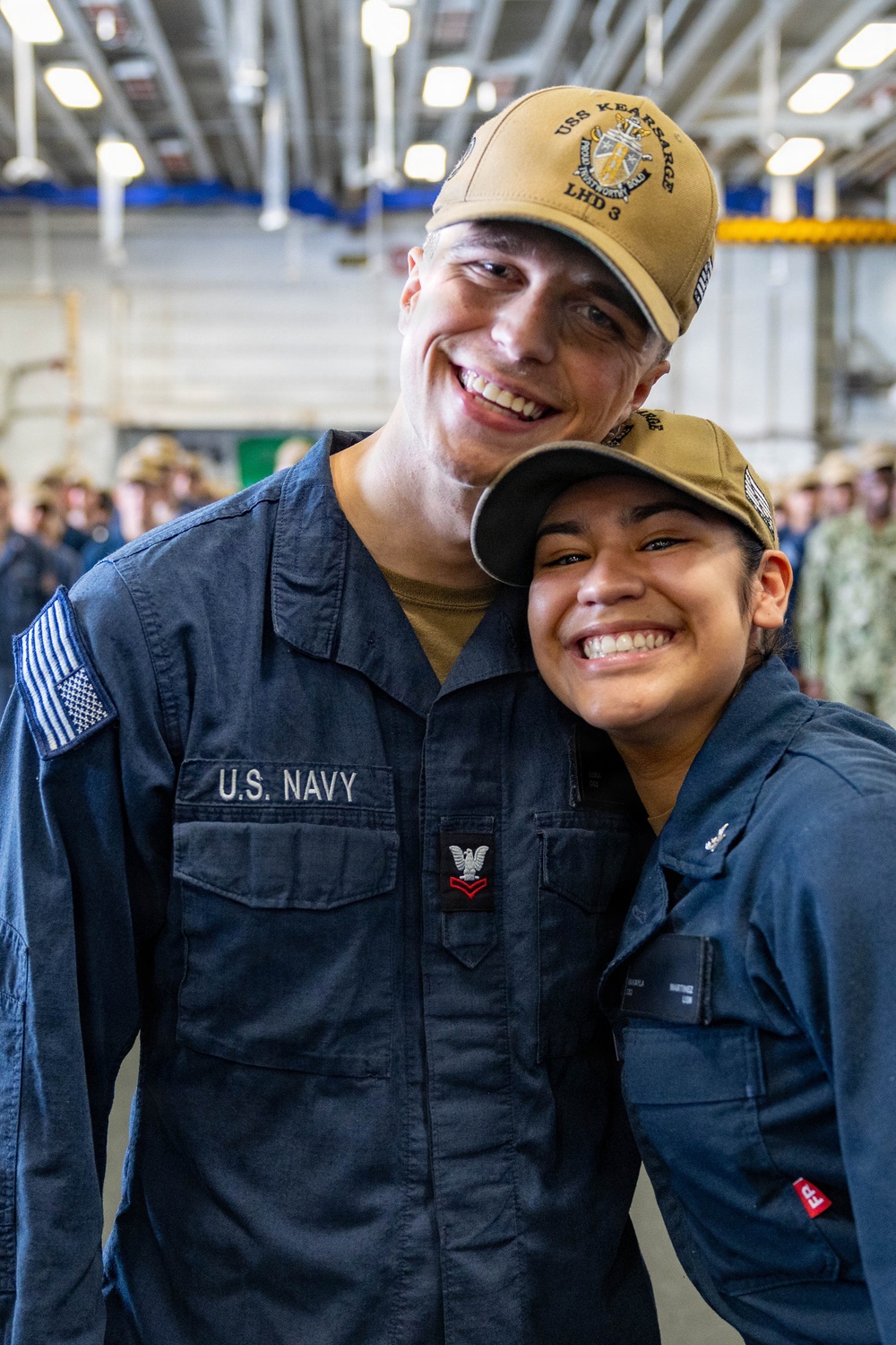 USS Kearsarge (LHD 3) Holds All Hands Call