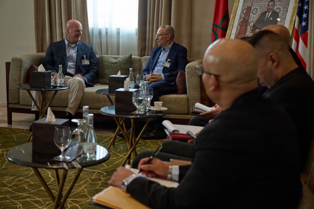 MARFOREUR/AF Commander meets with Royal Moroccan Navy Inspector at AMFS 2026
