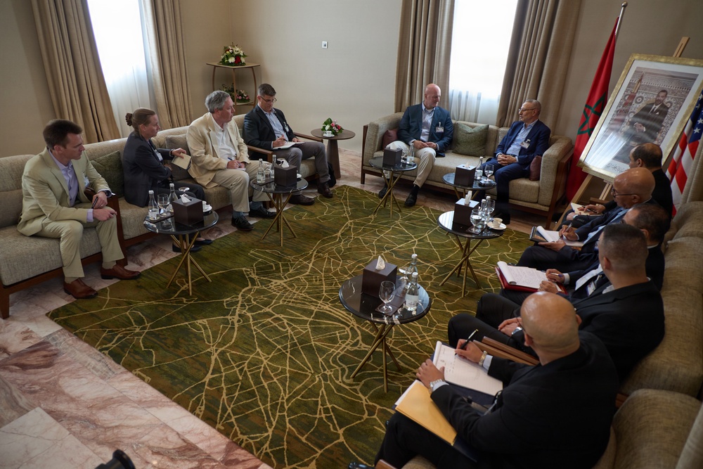 MARFOREUR/AF Commander meets with Royal Moroccan Navy Inspector at AMFS 2026