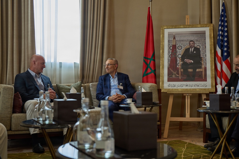 MARFOREUR/AF Commander meets with Royal Moroccan Navy Inspector at AMFS 2026