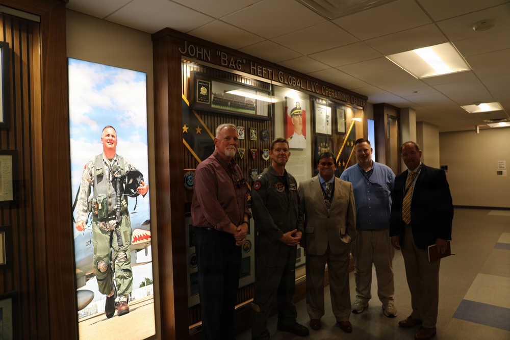 OPNAV N9 RADM WOSJE tours NSWC Corona, NCTE Program at Chamberlain Hall, Hefti GLOC