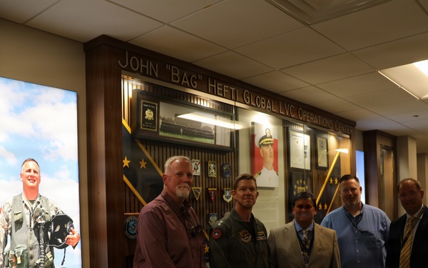 OPNAV N9 RADM WOSJE tours NSWC Corona, NCTE Program at Chamberlain Hall, Hefti GLOC