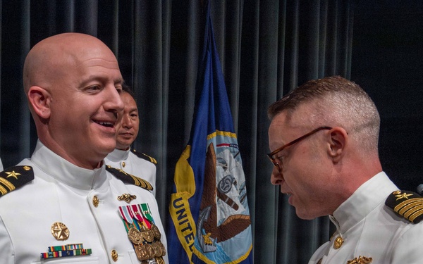 Cmdr. Daniel Brauer relieves Cmdr. Ryan Stewart as commanding officer of USS Henry M. Jackson (SSBN 730) Gold Crew