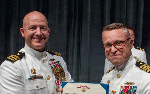 Cmdr. Daniel Brauer relieves Cmdr. Ryan Stewart as commanding officer of USS Henry M. Jackson (SSBN 730) Gold Crew