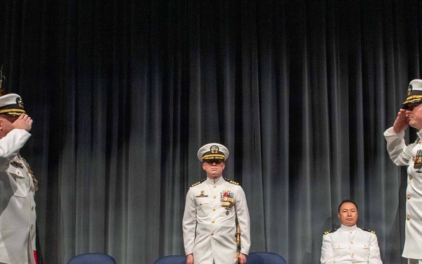 Cmdr. Daniel Brauer relieves Cmdr. Ryan Stewart as commanding officer of USS Henry M. Jackson (SSBN 730) Gold Crew