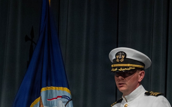 Cmdr. Daniel Brauer relieves Cmdr. Ryan Stewart as commanding officer of USS Henry M. Jackson (SSBN 730) Gold Crew