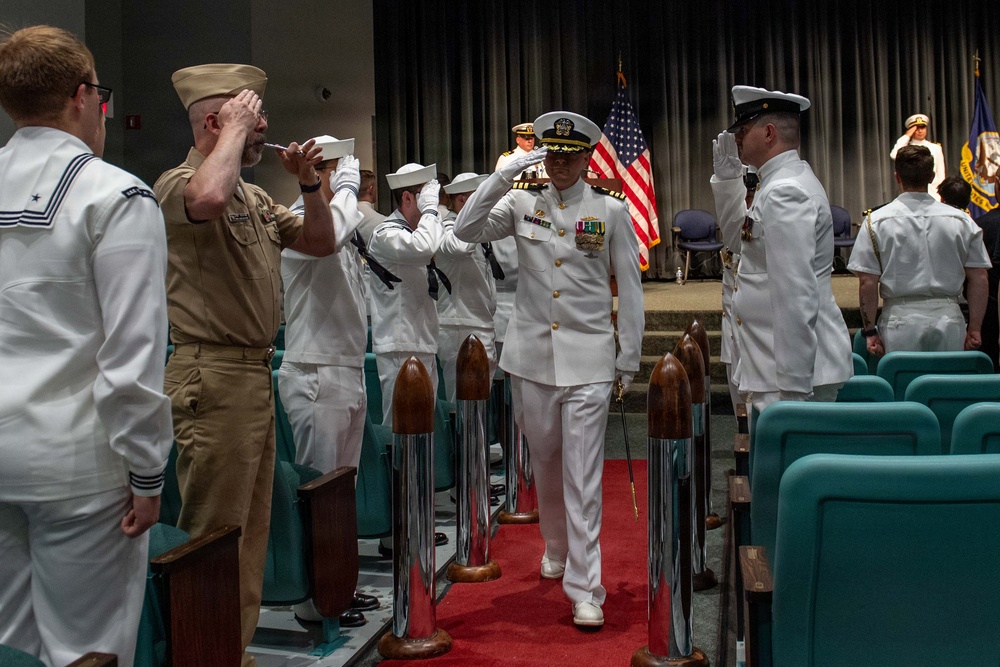 Cmdr. Daniel Brauer relieves Cmdr. Ryan Stewart as commanding officer of USS Henry M. Jackson (SSBN 730) Gold Crew
