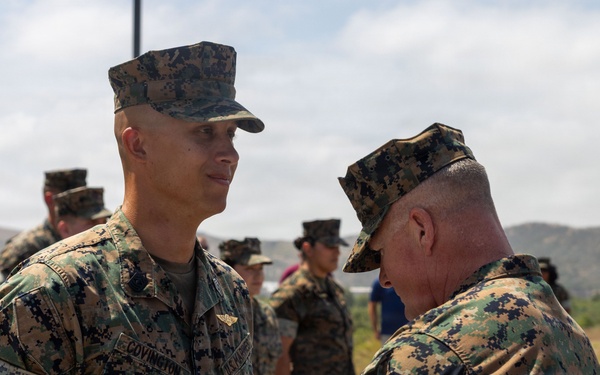 HQ Bn., 1st MARDIV holds frocking ceremony