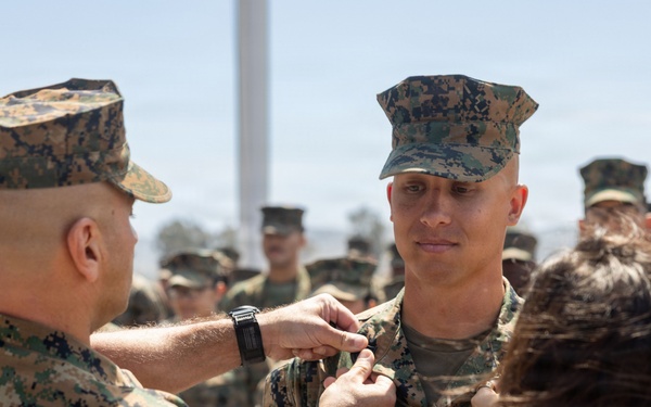 HQ Bn., 1st MARDIV holds frocking ceremony