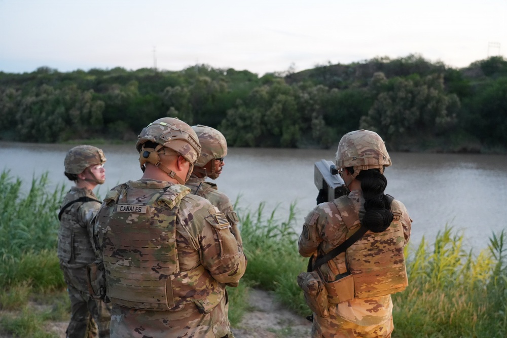 U.S. Army Soldiers with the 1729th Support Maintenance Company demonstrate the Dronebuster